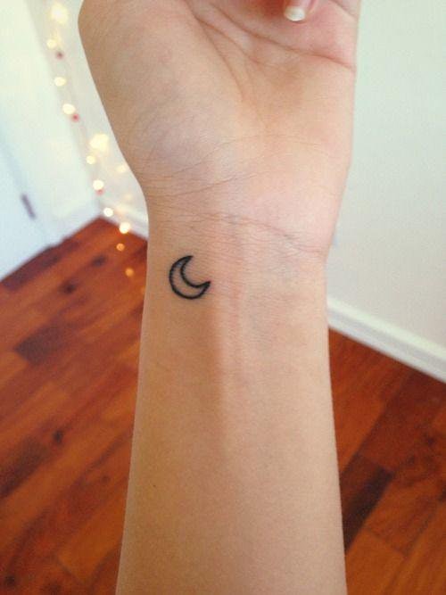 Buy Small Moon Temporary Tattoo  Crescent Moon Tattoo Online in India   Etsy