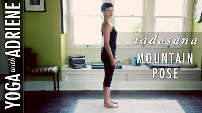 This Yoga with Adriene video has mountain pose as part of a spring equinox yoga sequence.