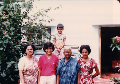 Abeer Hoque's family photo with her feminist late maternal grandmother, Meherunessa
