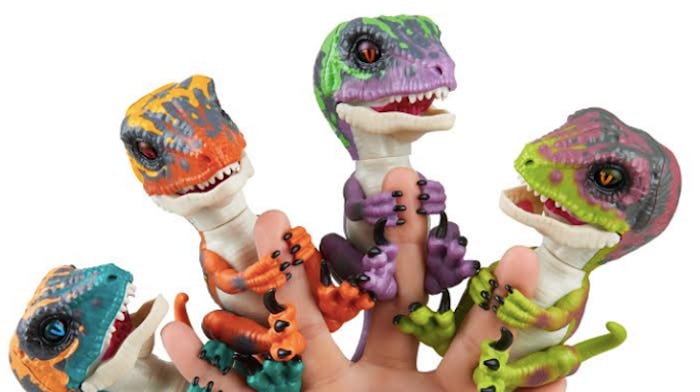 The newest UNTAMED Fingerlings with four different raptor characters, named Stealth, Blaze, Fury, an...