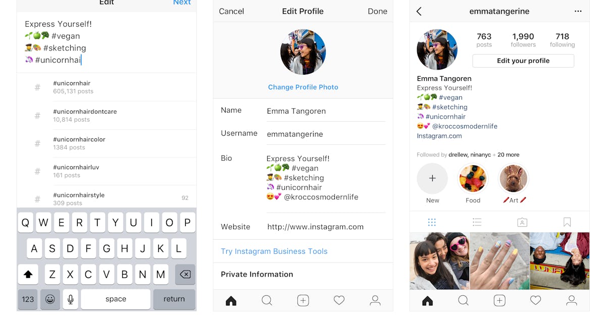 How To Add Profile Hashtag Links To Your Instagram Bio So You Can Finally Give Your Faves A Shoutout How To Add Profile Hashtag Links To Your Instagram Bio So You Can Finally Give Your Faves A Shoutout