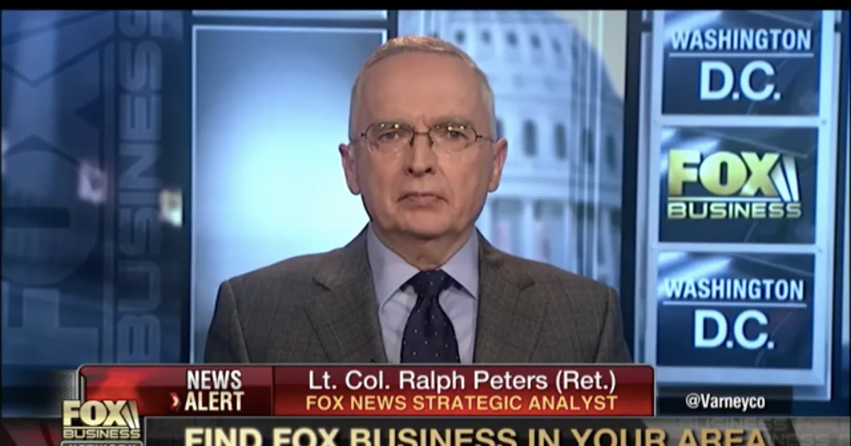 Commentator Ralph Alexander Who Is Ralph Peters? The Fox News Commentator Left The Network Because ...