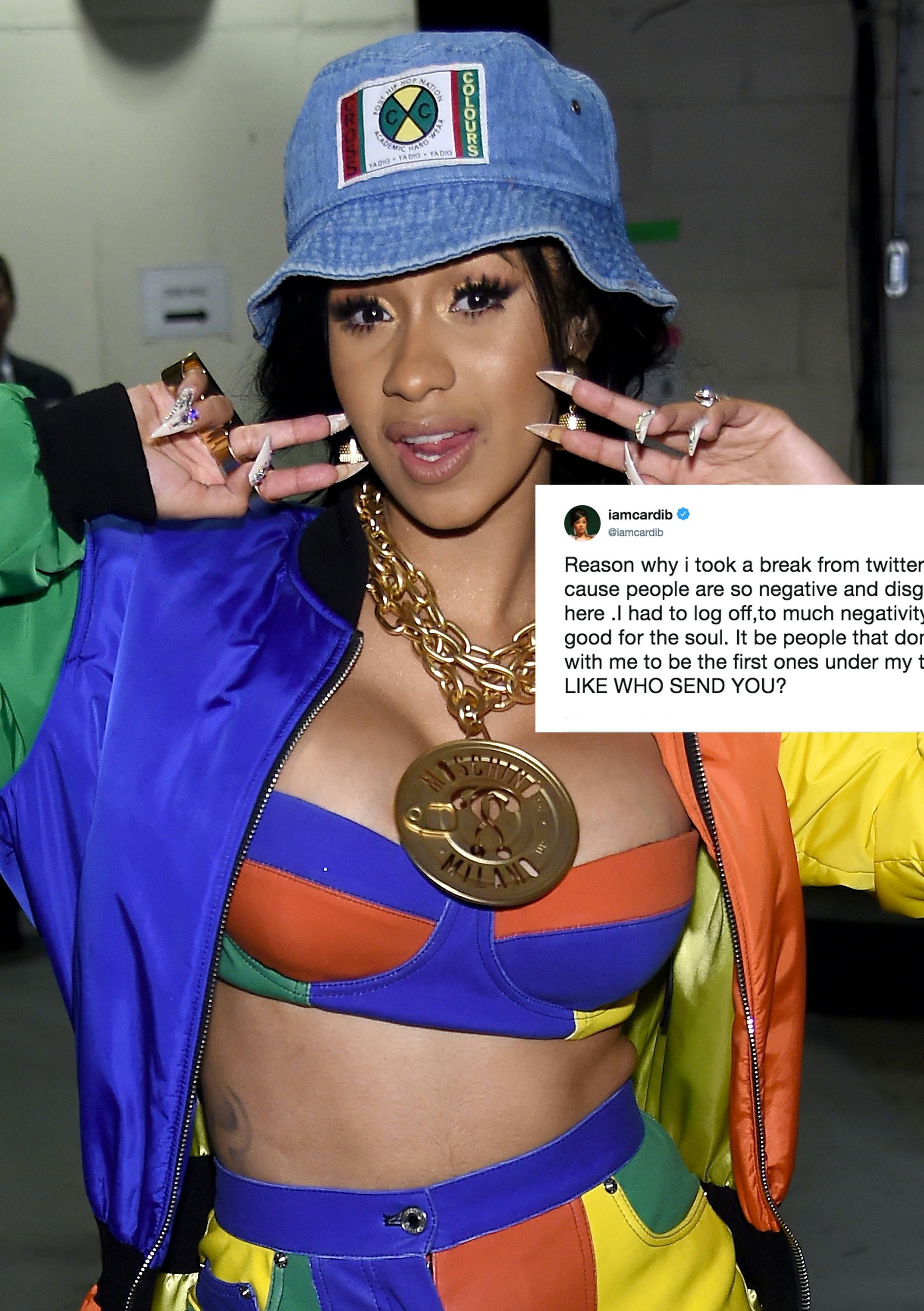 Cardi B Explains Her Twitter Hiatus With A Fiery Message For All Her Haters