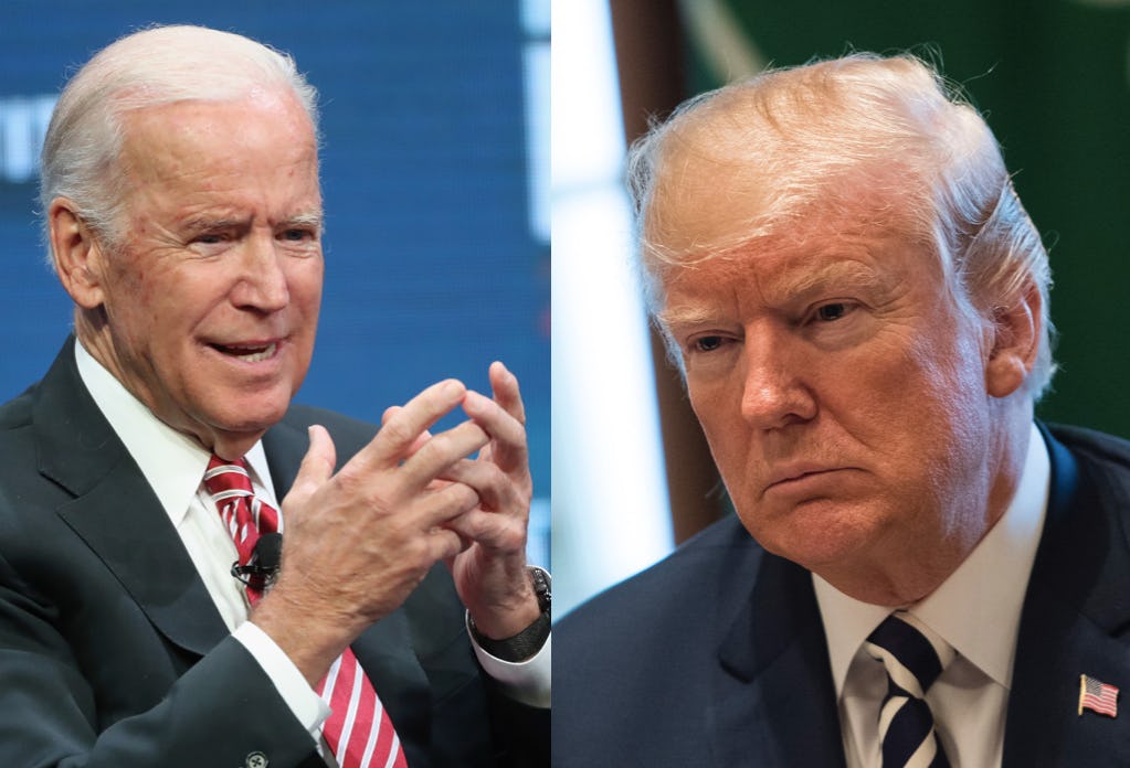 These Joe Biden & Trump Memes Perfectly Capture How Awkward Their Feud ...