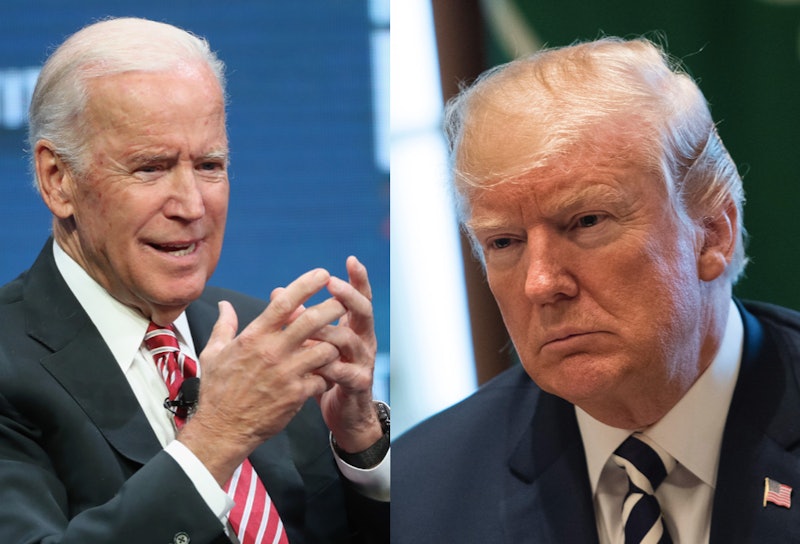 These Joe Biden Trump Memes Perfectly Capture How Awkward Their Feud Is For Everyone