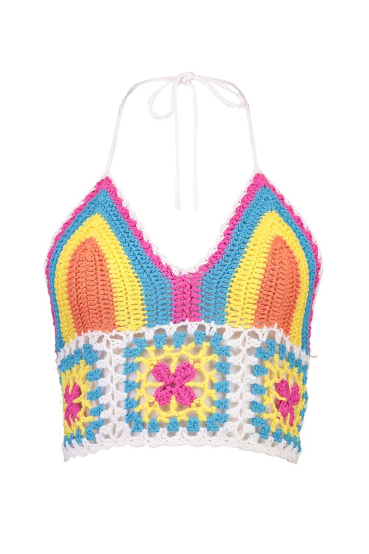 Harriet Rainbow Crochet Bralet