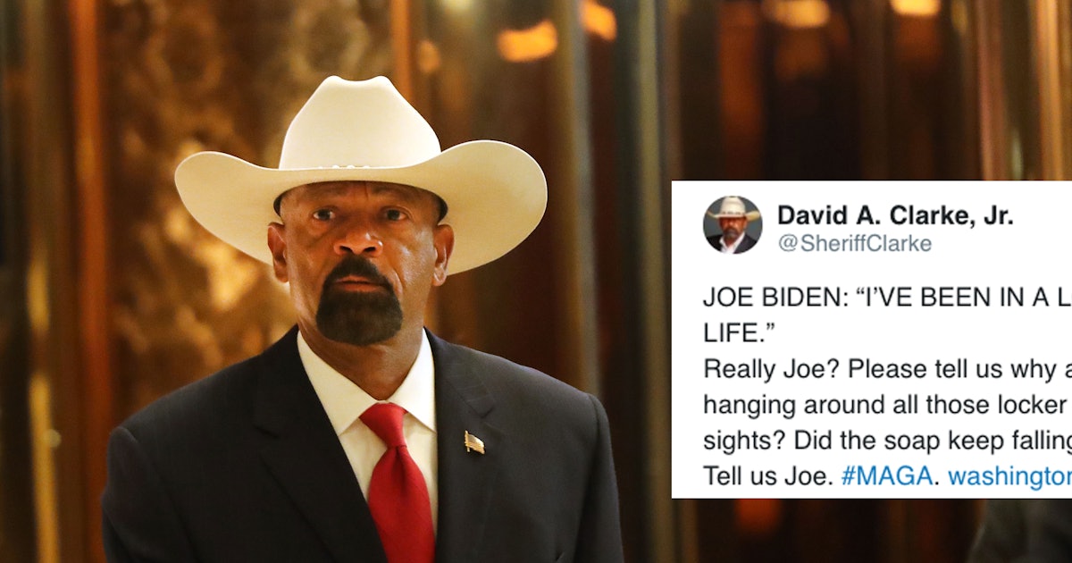 David Clarke Tweeted About Joe Biden The Internet Laid Into Him For Being Homophobic