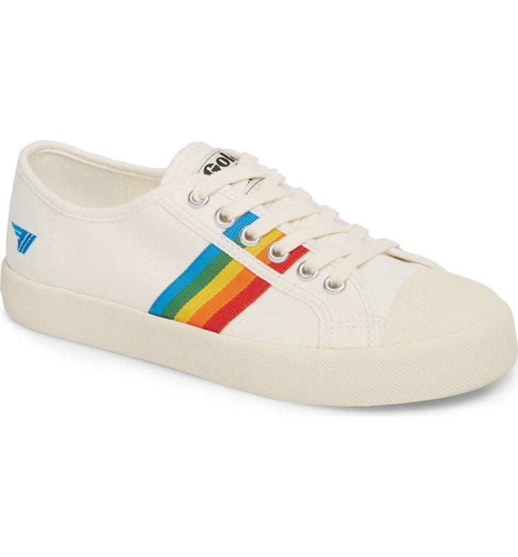  Gola Coaster Rainbow Striped Sneaker 