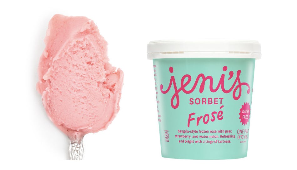 Jeni's Frose Sorbet Is Made With Actual Rose Wine & Is The Perfect Spring Treat