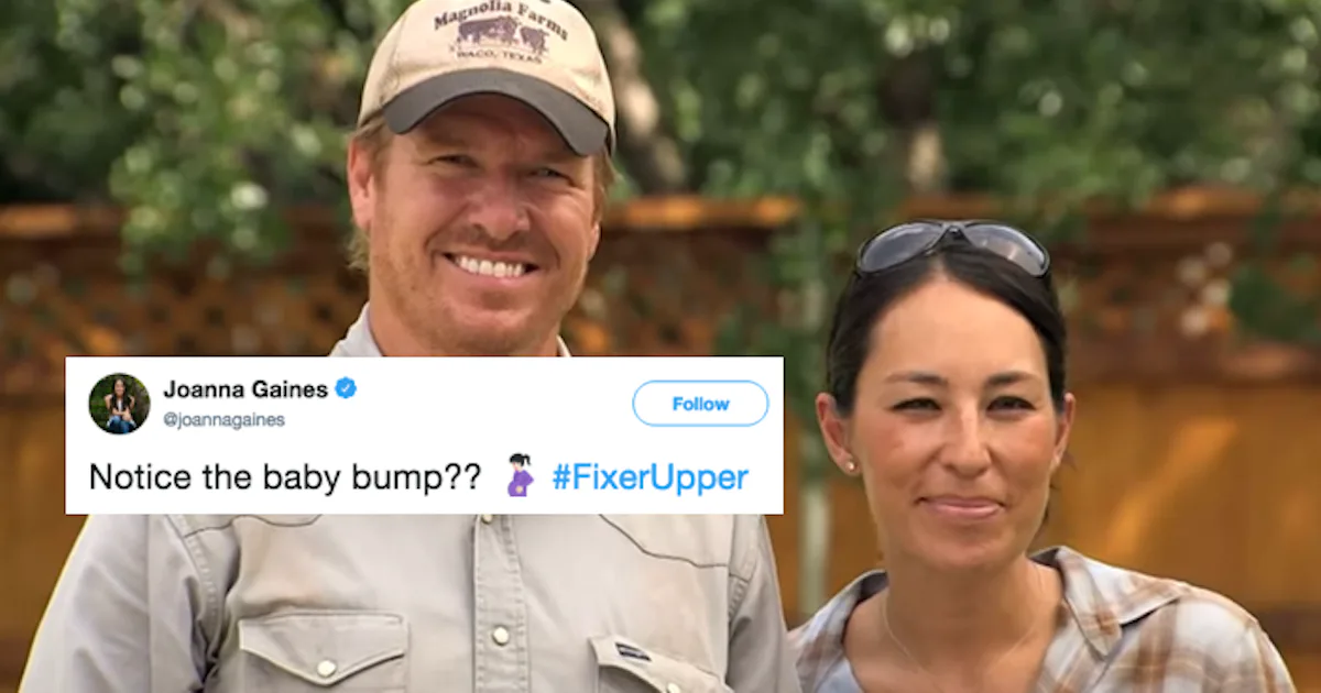 Joanna Gaines' Pregnancy Bump Made Its Debut On 'Fixer Upper' & Fans