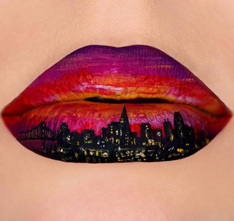 This Instagram Lip Art Puts Mini Paintings On Lips The