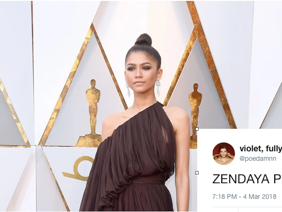 Zendaya's 2018 Oscars Look Is Grecian-Goddess Perfection & Twitter Can't Handle It Zendaya's 2018 Oscars Look Is Grecian-Goddess Perfection & Twitter Can't Handle It