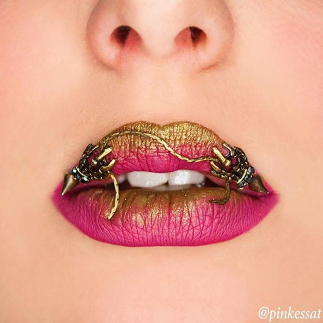 This Instagram Lip Art Puts Mini Paintings On Lips & The Masterpieces