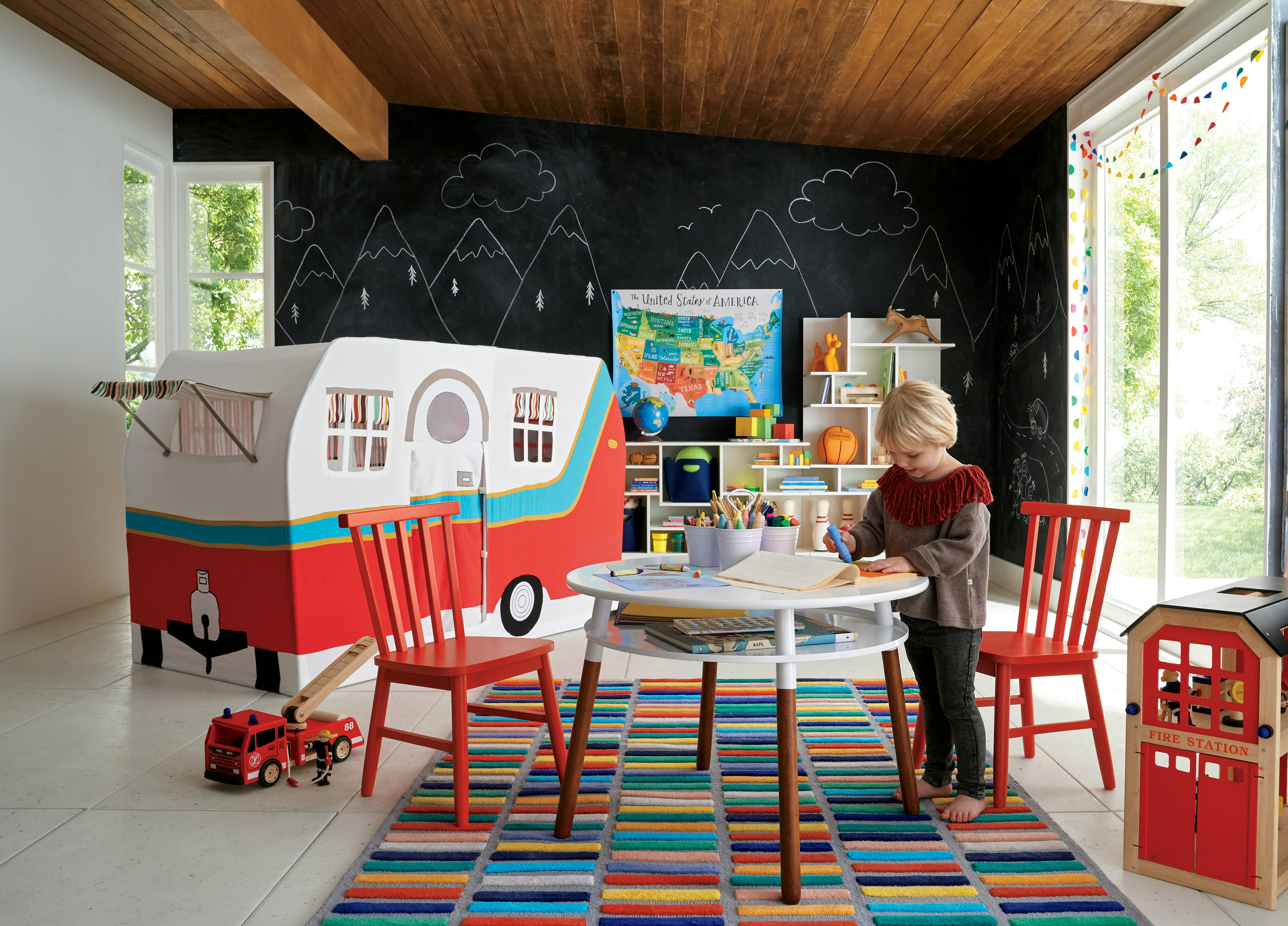 Crate and barrel childrens deals table and chairs