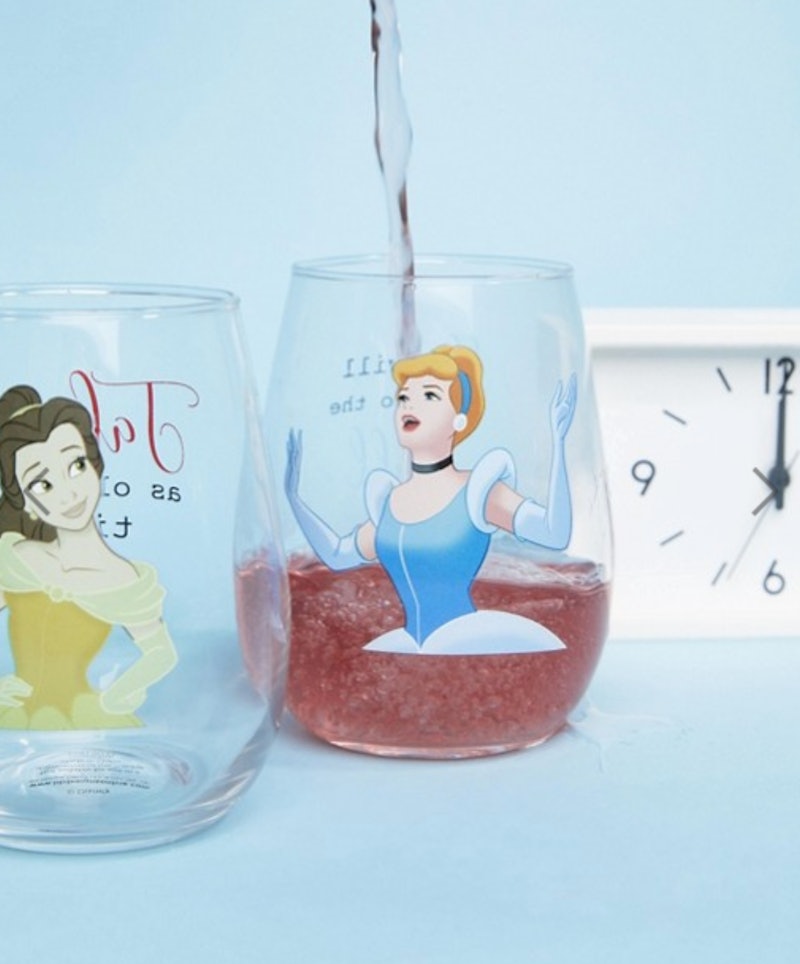 Disney Princess Stemless Wine Glasses