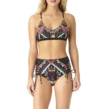 Time and Tru Women's Elevated Swimsuit Top and Bottom