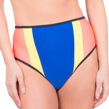 Donatella Sport Women's Neoprene High-Waisted Bikini Swimsuit Bottom