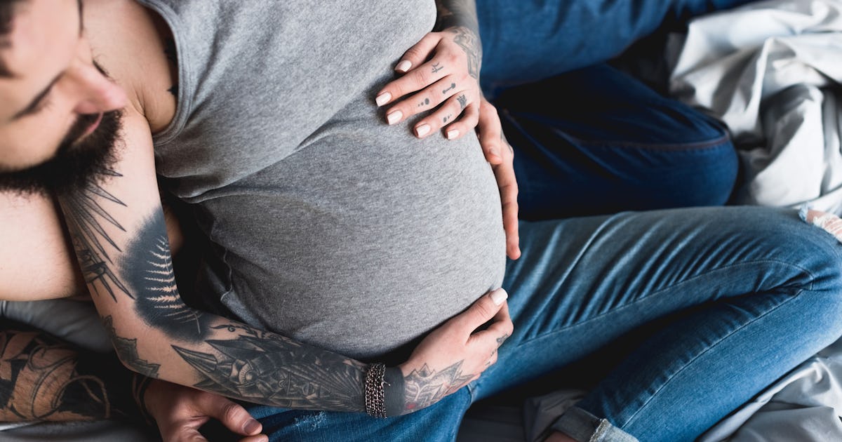 Татуированные беременные фотосессии