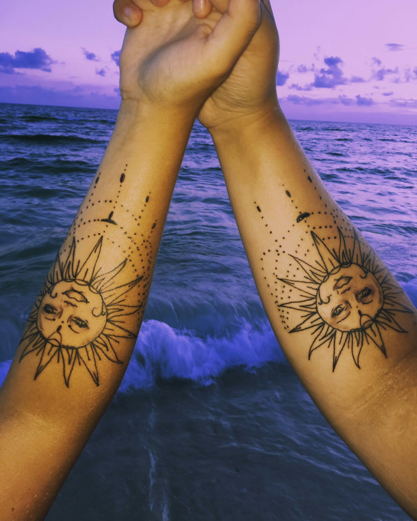 23 Sizzling Sun Tattoo Ideas  Designs  TattooGlee  Sun tattoos Sun  tattoo Sunset tattoos