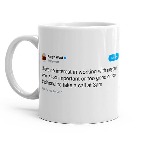 These Kanye Tweet Mugs From Etsy Are The Only Vibe Your Morning Coffee