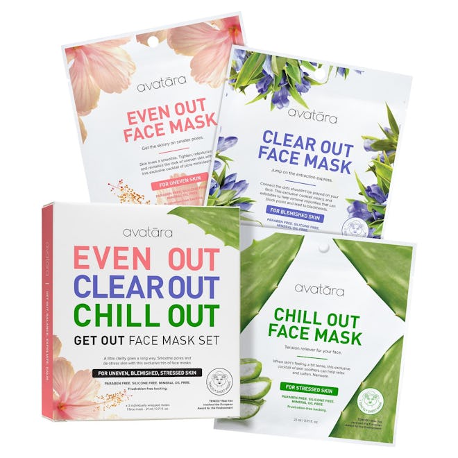 Avatara Get Out Face Mask Set 