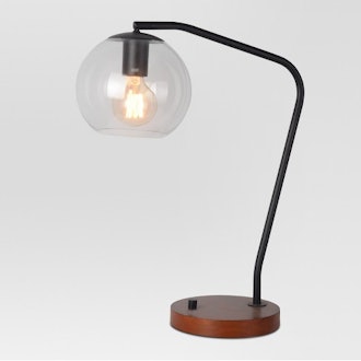 Menlo Glass Globe Desk Lamp 