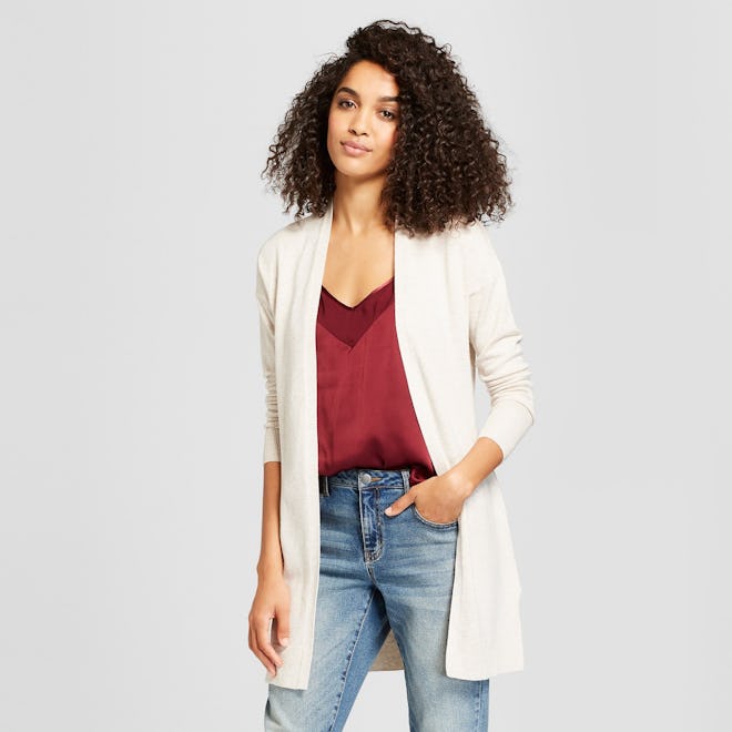 A New Day Women's Belted Open Cardigan