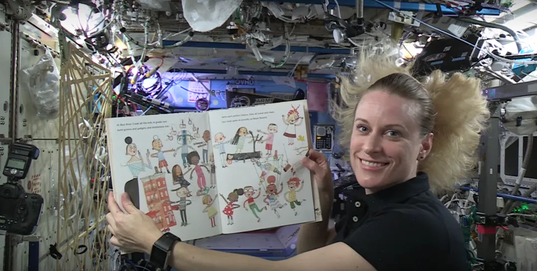 Astronauts Are Reading To Kids From Space, & It'll Blow Your Mind