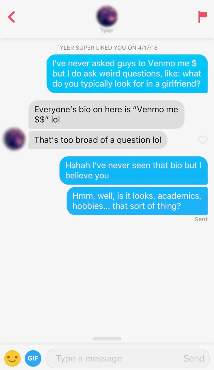 I Asked All My Tinder Matches About Their Ideal Girlfriend It Was Pretty Surprising