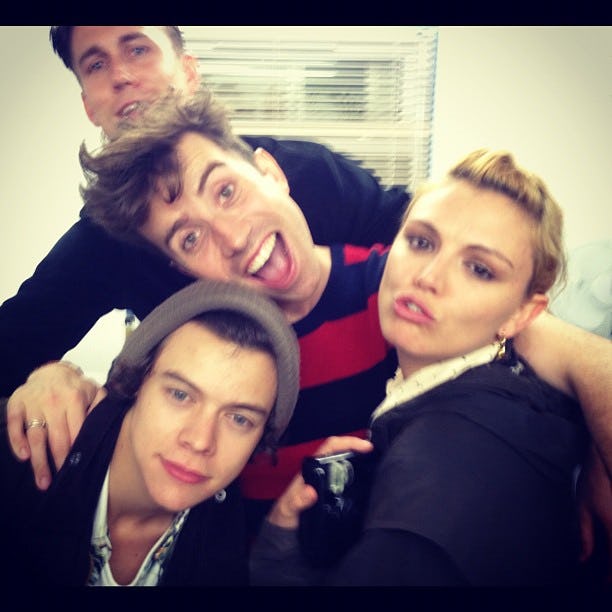 Harry Styles Nick Grimshaw S Friendship Is On Full Charming Display During Harry Styles At The Bbc