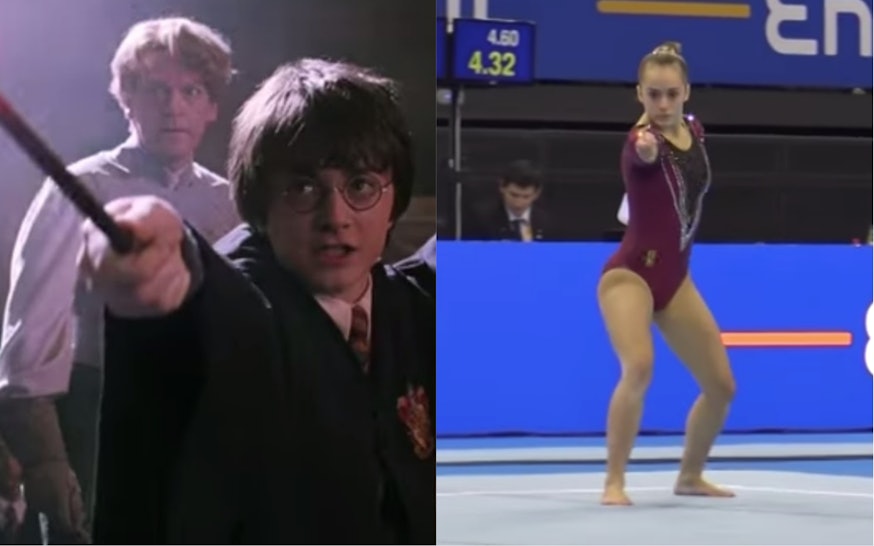 This Gymnast S Harry Potter Themed Floor Routine Just Put The