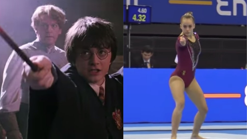 This Gymnast S Harry Potter Themed Floor Routine Just Put The