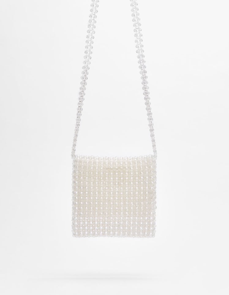 Transparent embellished bag