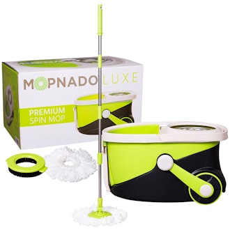 Mopnado, Stainless Steel Deluxe Rolling Spin Mop