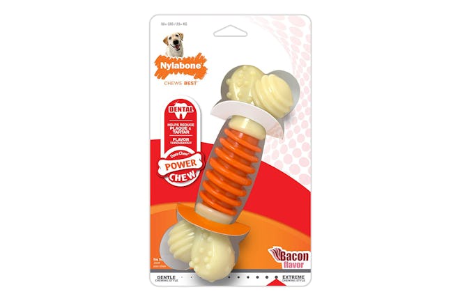 Nylabone Bacon-Flavored Dental Pro Action Bone Chew Toy