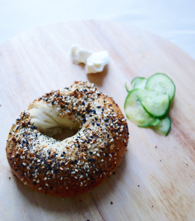 The recipe for a single bagel