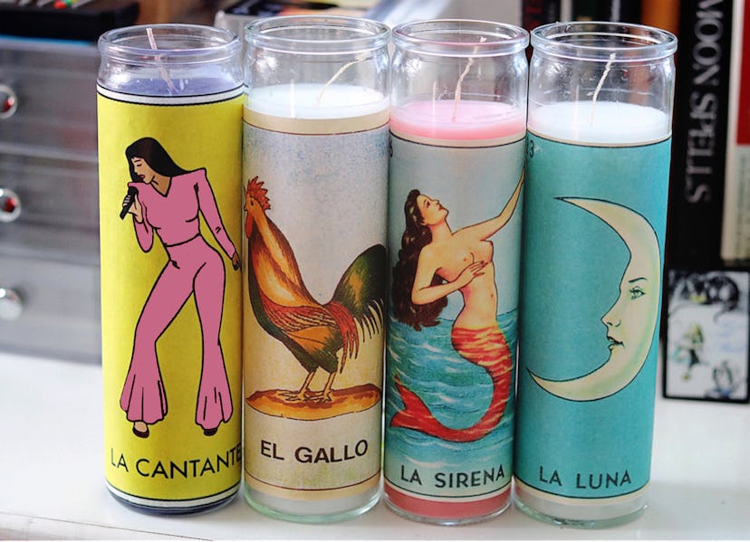 WeekendWarriorTX Mexican Loteria Prayer Candles