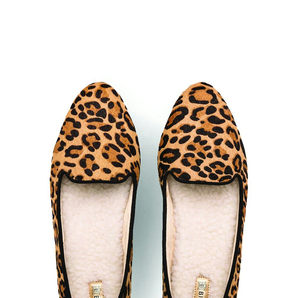 birdies leopard slippers