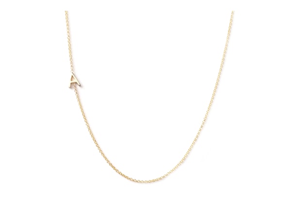 A Dainty Initial "A" Necklace