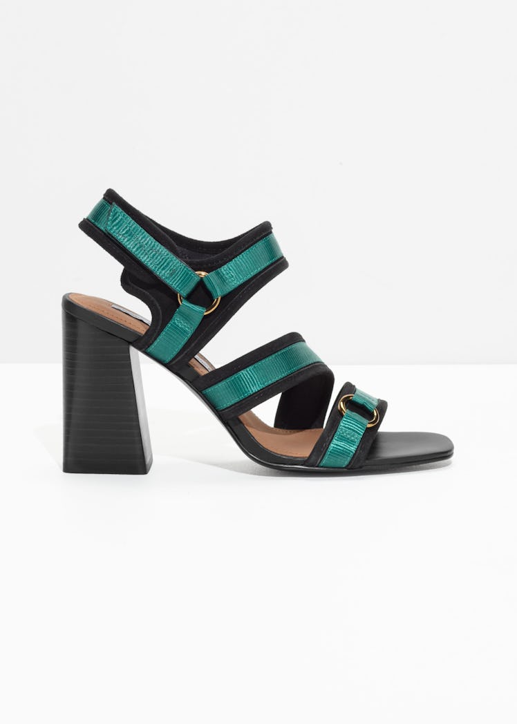 Square Toe Heeled Sandals