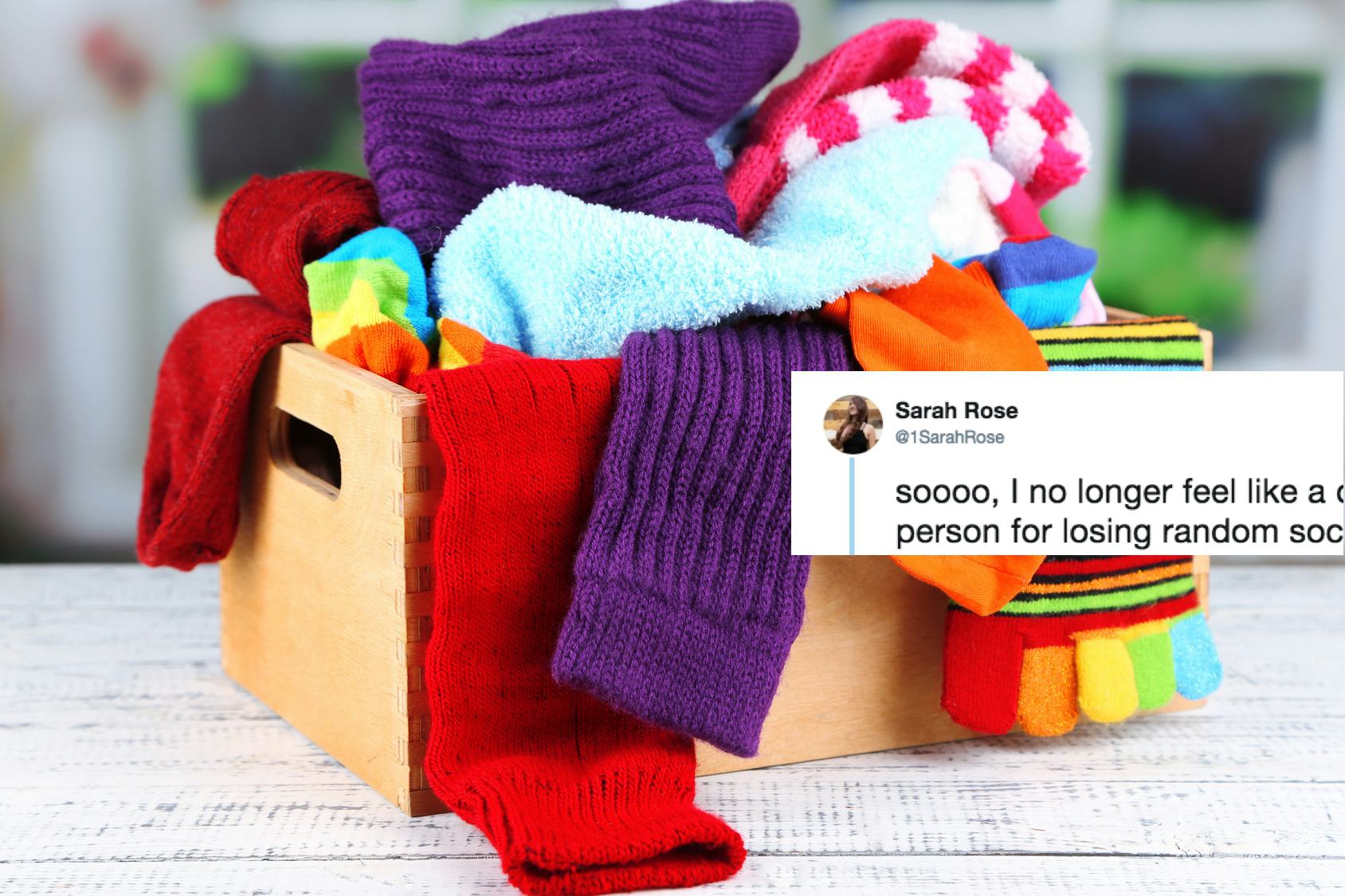 This Viral Photo Shows Where All Your Missing Socks Go When You Do