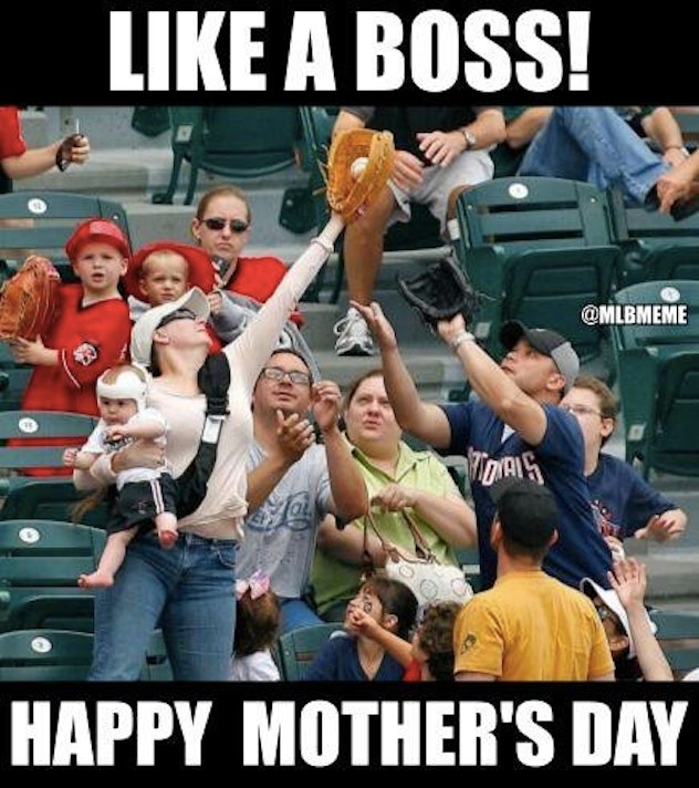 happy mothers day baseball