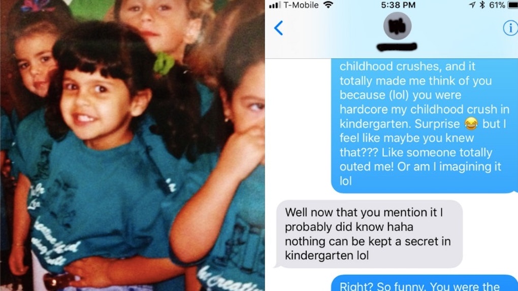 Talking To My Childhood Crush For The First Time In 16 Years Was