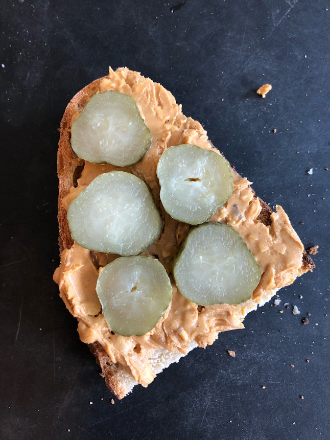 A Viral Peanut Butter & Pickle Sandwich Recipe Is Tearing The