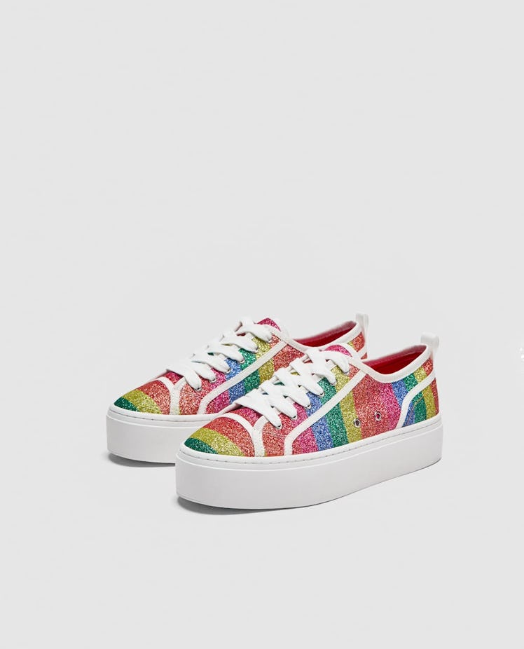 SHINY MULTICOLORED SNEAKERS