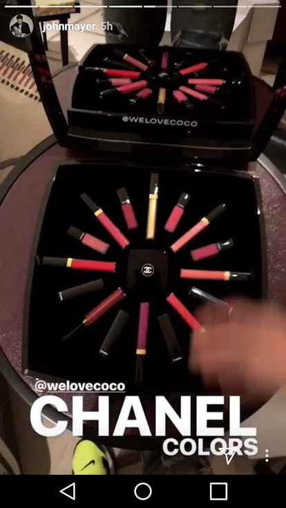 John Mayer Swatched Chanel Makeup On His Guitar Like The Perfect