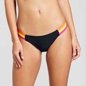 Xhilaration Women's Rainbow Elastic Hipster Bikini Bottom