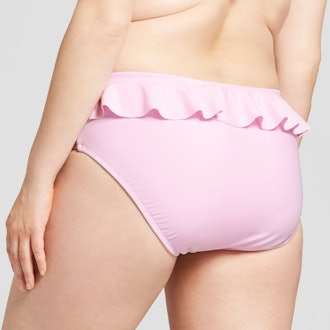 Xhilaration Women's Plus Size Ruffle Back Hipster Bikini Bottom