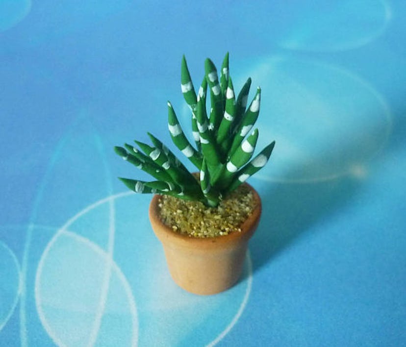 This faux cactus is technically created for use in dollhouses and models, but who says you can't mod...