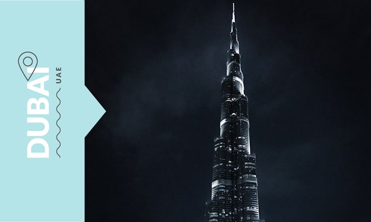 The Burj Khalifa skyscraper in Dubai